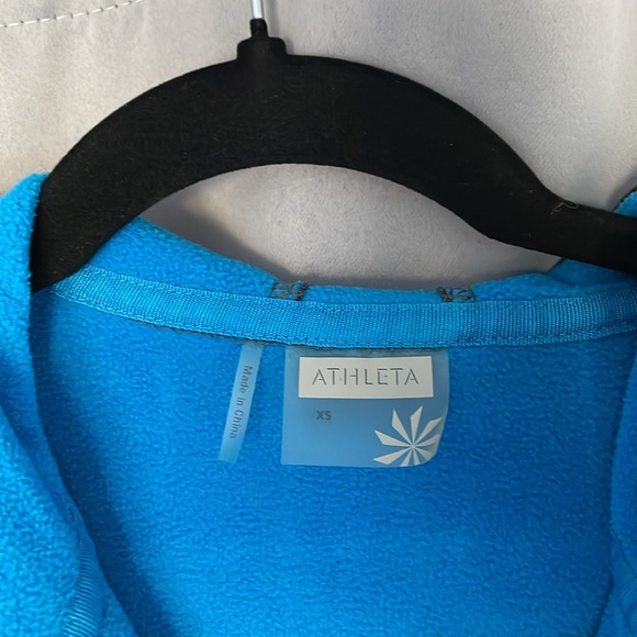 Athleta Swara fleece long jacket with hoodie. new with tags. - Picture 2 of 4